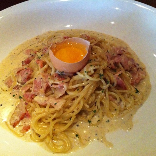 The best carbonara I've ever had.. Olio bacon was great too..