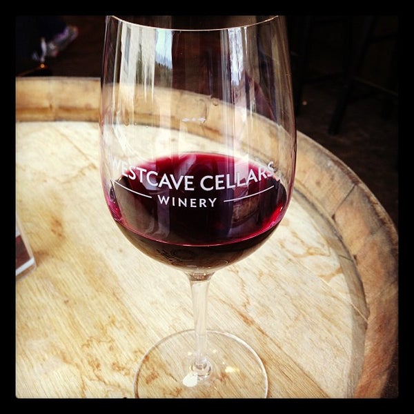 Photo taken at Westcave Cellars Winery &amp; Brewery by Way Out W. on 12/8/2012
