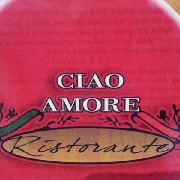 Photo taken at Ciao Amore Italian Ristorante by Diógenes D. on 5/7/2013