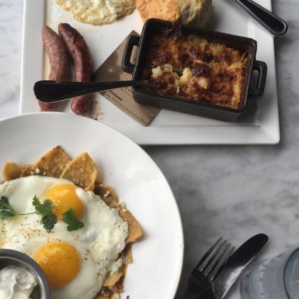 Don't judge this old town book by the cover! Chilaquiles, cheesy hash, country biscuits and sausage was everything PERFECT! Not to mention the bottomless mimosa wristbands. Classy & sassy experience.
