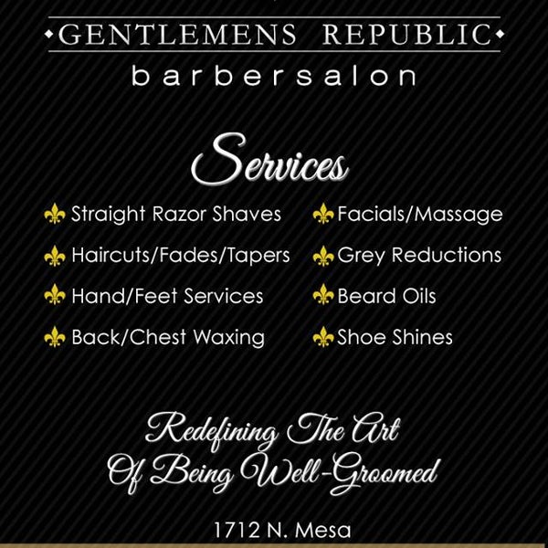 Das Foto wurde bei Gentlemens Republic Barber Salon von Gentlemens Republic Barber Salon am 7/26/2014 aufgenommen