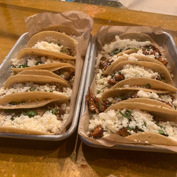 Of course the tacos are phenomenal. However, what keeps me going back is the fact that they are open late and the staff is very friendly and willing to help!!!