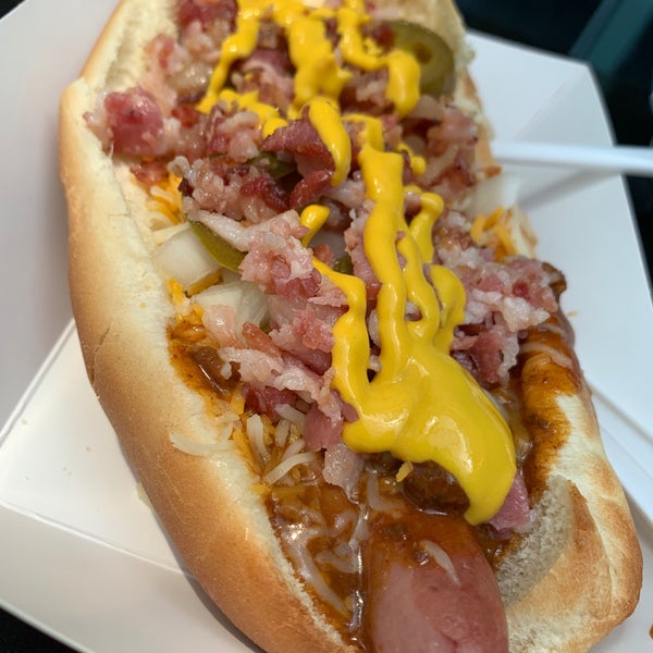 Photo taken at What&#39;s Up Dog! by Stanley D. on 7/22/2019