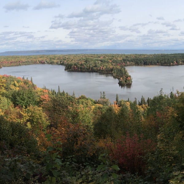 Spectacle Lake Overlook on Mission Hill Bay Mills, MI