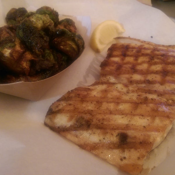 Eventually, you'll want to come back to try everything!! My personal favorite is the salt and peppered grilled Mahi Mahi with Brussels sprouts :)