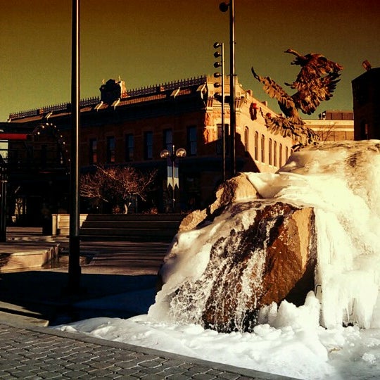 Photo taken at Old Town Square by Julieanna D. on 1/5/2013