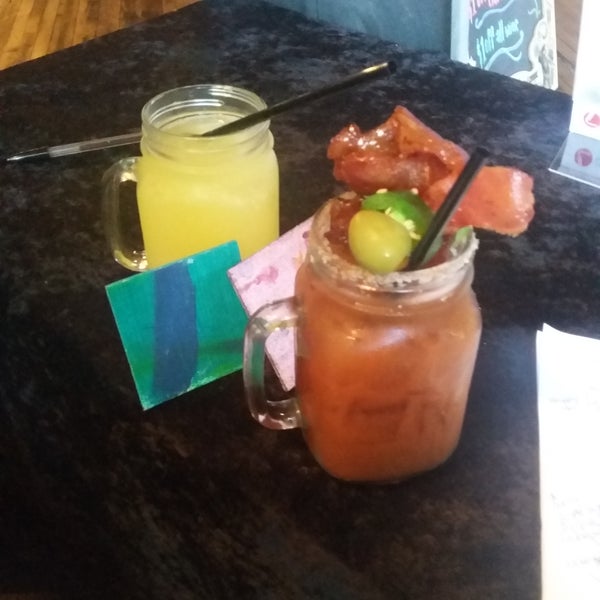 candied bacon carnivore bloody mary. perfect