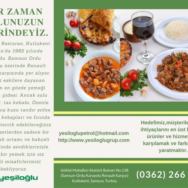 Foto diambil di Yeşiloğlu Restaurant oleh Ceyhun ARAT pada 1/20/2017