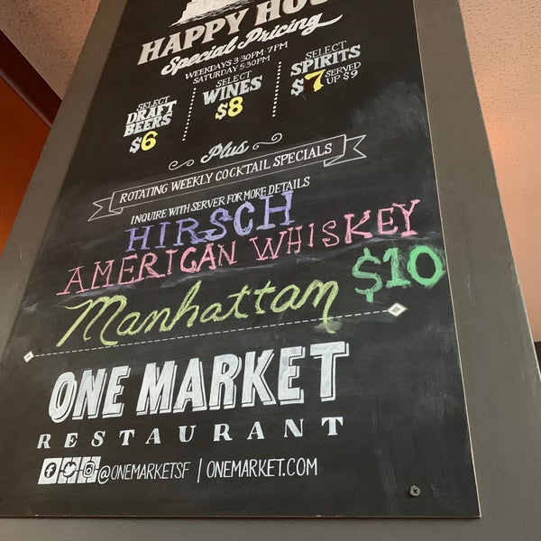 รูปภาพถ่ายที่ One Market Restaurant โดย Anthony L. เมื่อ 9/7/2019