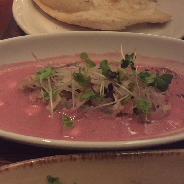 Stunning Indian in a casual environment. The best thing on the menu? The fluke ceviche. Oh man.
