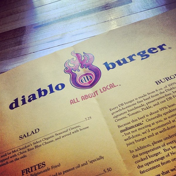 Photo taken at Diablo Burger by Jenny P. on 5/4/2013