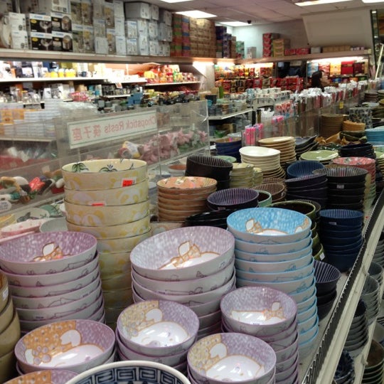 Go downstairs to the huge selection of bowls, plates and cups from Japan. Amazing!