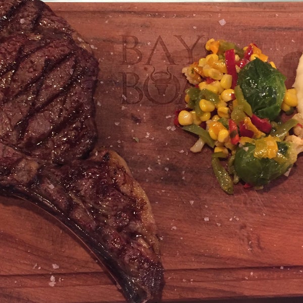 Photo taken at BayBoa Gourmet&amp;Steakhouse by Merve E. on 10/20/2015