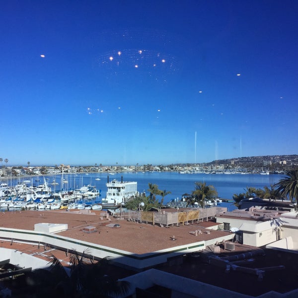 Photo taken at Bahia Resort Hotel - San Diego by Jen R. on 2/7/2016