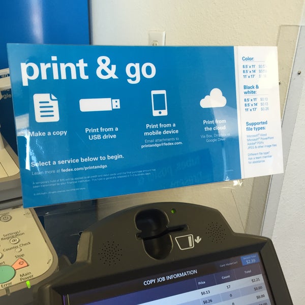 Fedex print and go