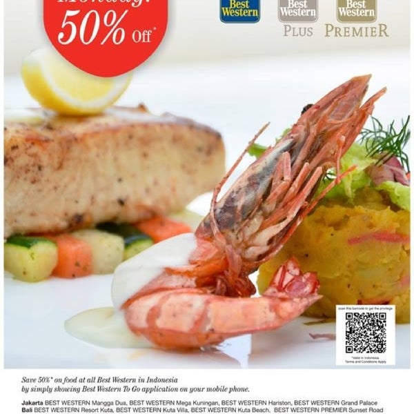 AWESOME MONDAY! Get 50% discount on food at Delima Restaurant.