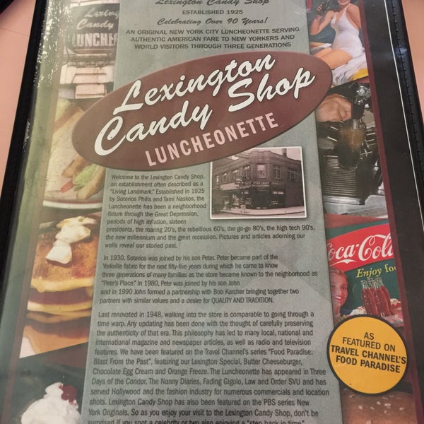 Снимок сделан в Lexington Candy Shop Luncheonette пользователем Timothy T. 6/4/2019