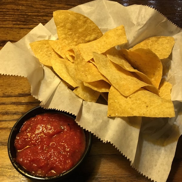 Complimentary salsa and chips