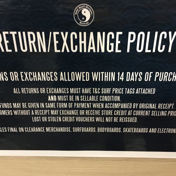 Exchange policy