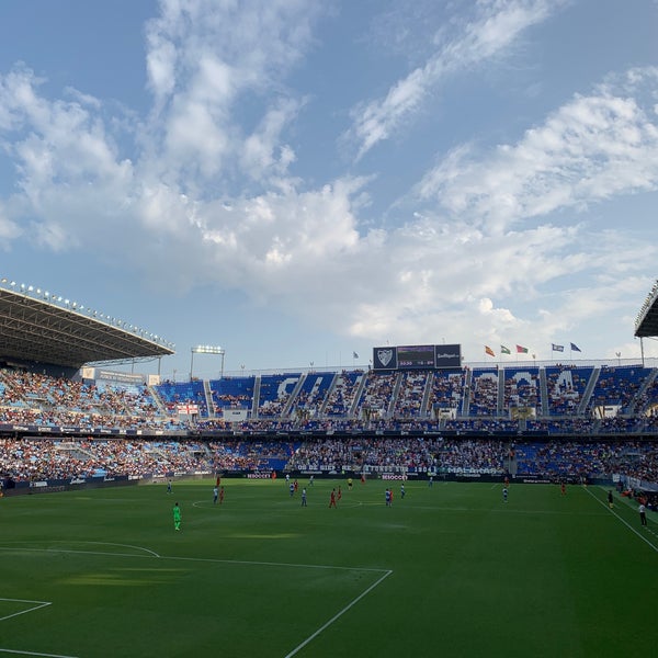 Photo taken at La Rosaleda Stadium by Rocio Q. on 9/17/2019