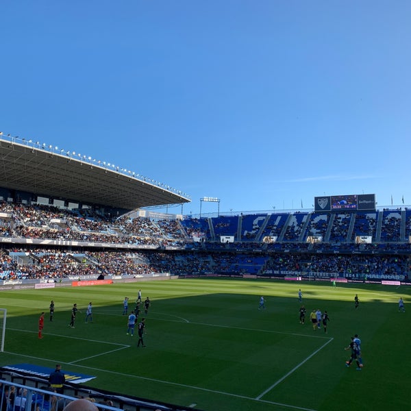Photo taken at La Rosaleda Stadium by Rocio Q. on 11/24/2019