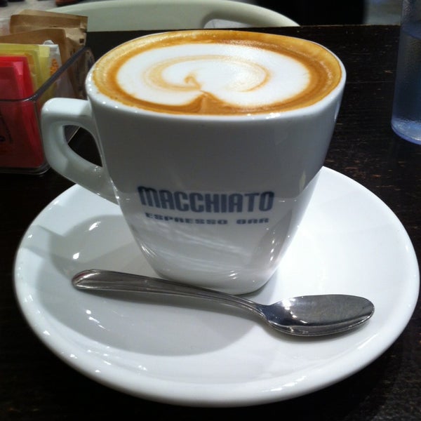 Photo taken at Macchiato Espresso Bar by Amanda T. on 1/29/2013
