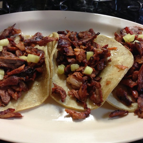 Tacos al pastor are to die for!! Meat is clean from excessive fat!