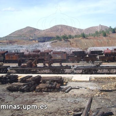 Vista de Minas de Riotinto (Huelva,ESPAÑA)En ella se explotó el gossan existente para aprovechamiento de sus sulfuros y óxidos, obtención principalmente hierro y cobre.