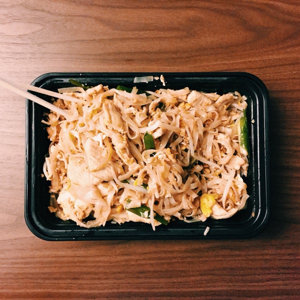 The Chicken Pad Thai and Thai Iced Tea make a great combo.