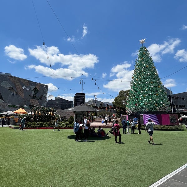 Photo taken at Federation Square by Whan Woong K. on 12/24/2023