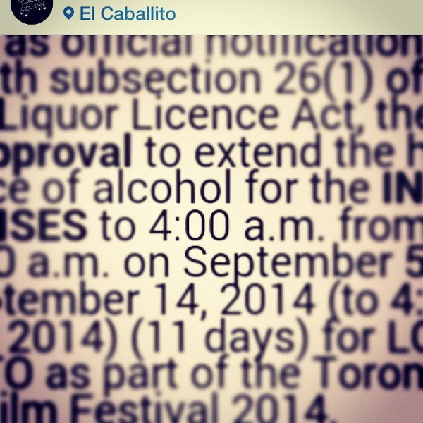 Foto diambil di El Caballito Tequila Bar oleh Manny C. pada 9/11/2014