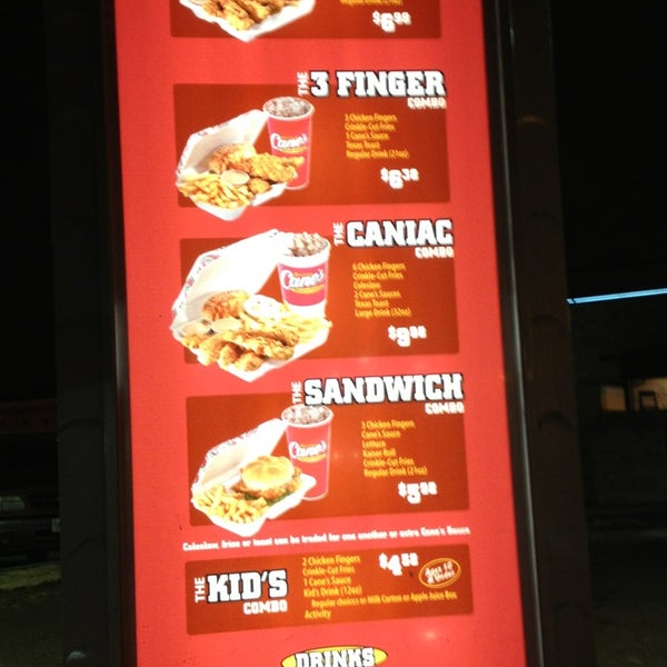 Photo taken at Raising Cane&#39;s Chicken Fingers by Brandee A. on 1/30/2013