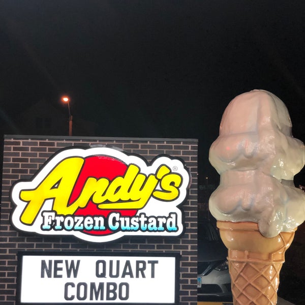 Photo taken at Andy&#39;s Frozen Custard by FMS on 3/14/2019