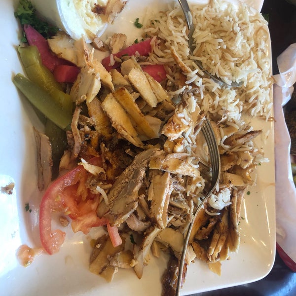 Photo taken at Afrah Mediterranean Restaurant &amp; Pastries by John G. on 3/17/2019