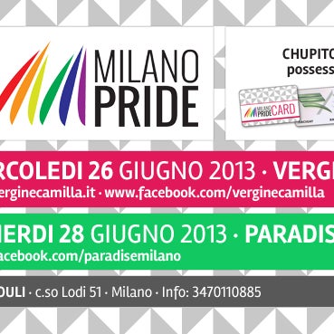 See you for Milano Pride Week 2013!