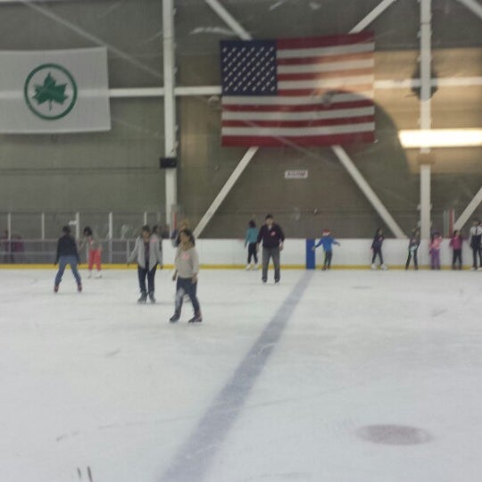 Photo taken at World Ice Arena by Sabrina M. on 6/1/2014