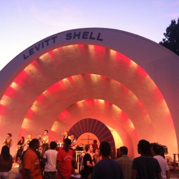 Photo taken at Levitt Shell by Laura P. on 6/21/2015