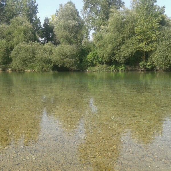 Photo taken at Fiume Brenta - Riva S.Croce - Fontaniva by Jessica M. on 8/6/2013