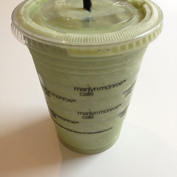The green tea matcha smoothie's got a delicious hint of lychee!