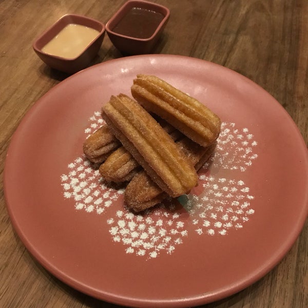 The food is good but my issue is with the ambiance its too quiet for me! I tend to like places that are more energetic the churros was excellent food presentation is beautiful
