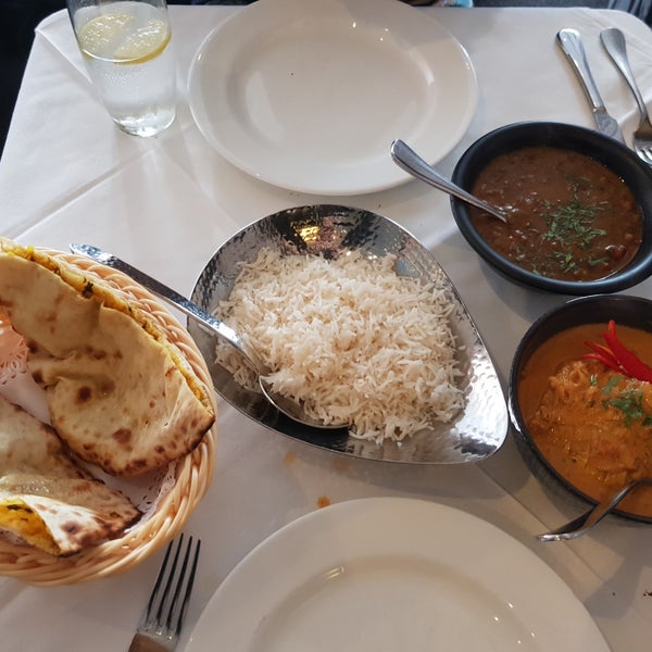 Goan fish curry, dal makani, aloo kulcha.