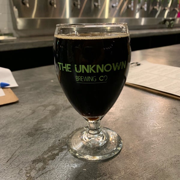 Photo taken at Unknown Brewing Co. by Sammy R. on 4/14/2019