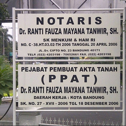 Kantor Notaris Ranti Fauza Mayana Sh 33 Pengunjung