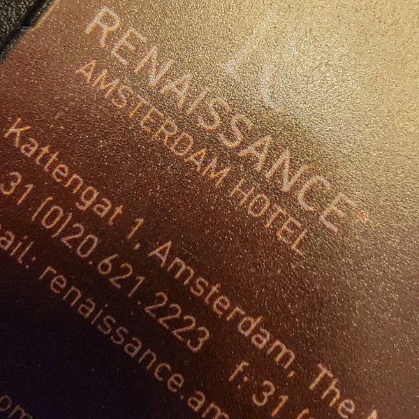 3/17/2022에 Eric C.님이 Renaissance Amsterdam Hotel에서 찍은 사진