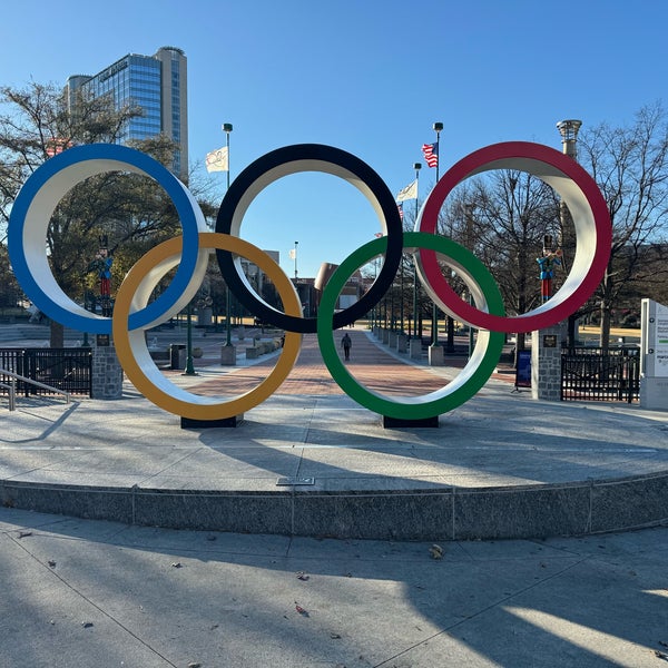 Photo taken at Centennial Olympic Park by Blue H. on 12/18/2023