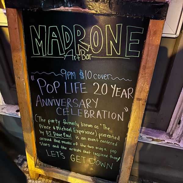 11/6/2022にBlue H.がMadrone Art Barで撮った写真
