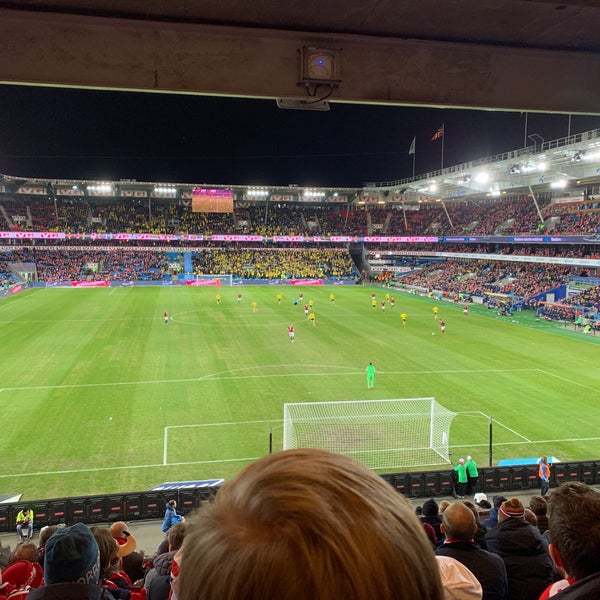 Photo taken at Ullevaal Stadion by Frode S. on 3/26/2019
