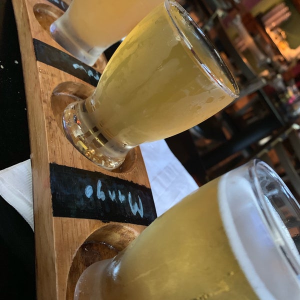 Photo taken at Home D Pizzeria &amp; Robin Hood Brewing Co. by Nicole M. on 6/18/2019