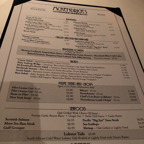 Photo taken at McKendrick&#39;s Steak House by Molly E. on 12/5/2019