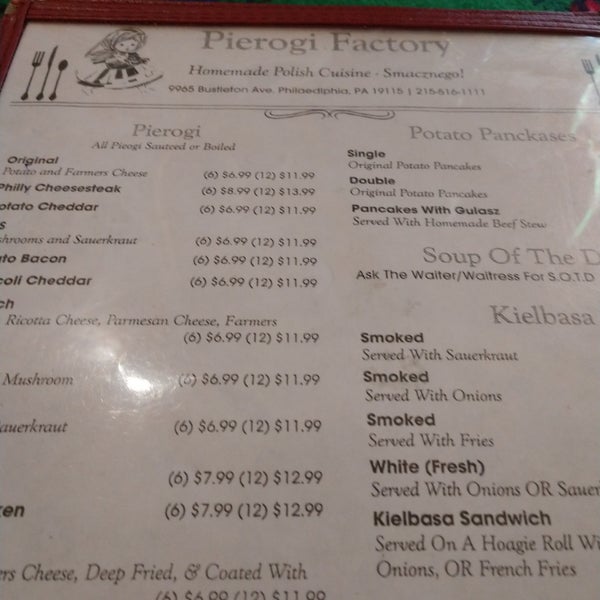 Pierogi Factory Bustleton Philadelphia, PA